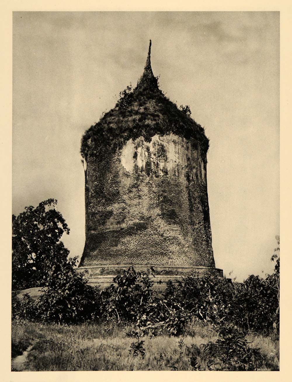 1929 Photogravure Bawbawgyi Paya Stupa Pagoda Pyay Burma Myanmar Buddhist Shrine
