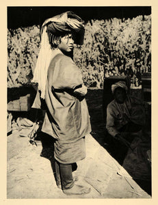 1929 Photogravure Pa'O Pa-O Paoh-Oh Girl Indigenious People Dress Burma Myanmar