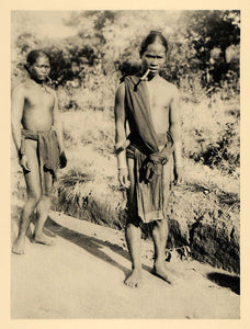 1929 Photogravure Degar Montagnard Indigenous People Vietnam Martin Hurlimann