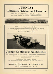 1920 Ad American Assembling Machine Co. Side Stitcher - ORIGINAL IPR1