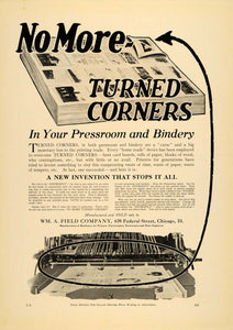 1920 Ad Wm A Field Co. Printers Electrotypers Machines - ORIGINAL IPR1