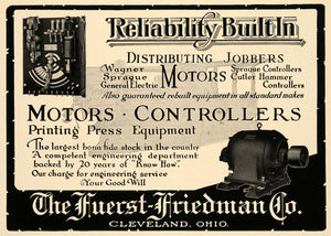 1921 Ad Wagner Sprague Jobber Motors Cutler Hammer Ohio - ORIGINAL IPR1