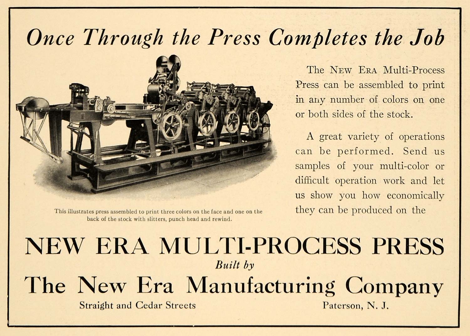 1922 Ad Print Paper Press Multi-Process New Era Stock - ORIGINAL IPR1 –  Period Paper Historic Art LLC