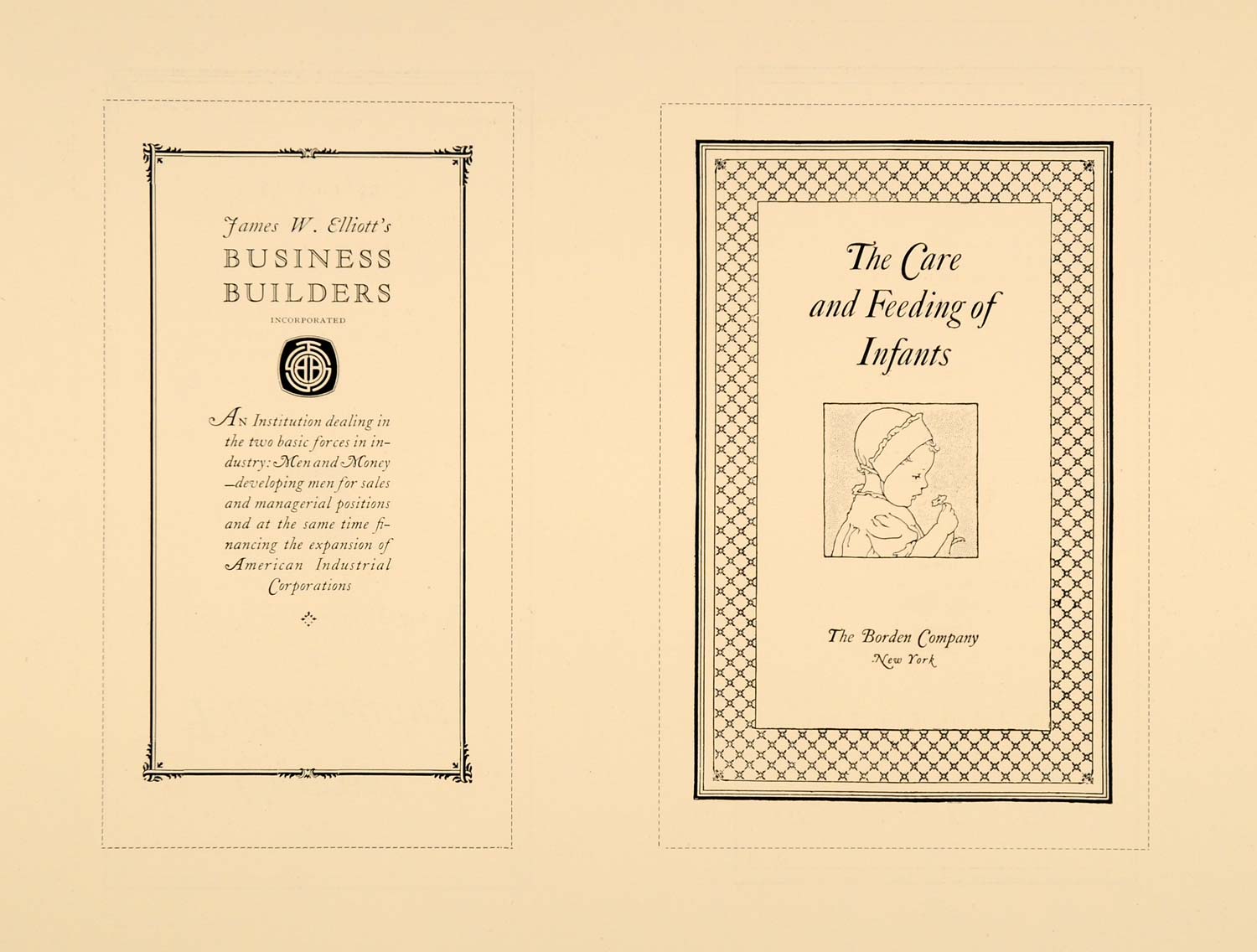 1921 Ad Title Pages Caslon Powers-Gildea Inland Printer - ORIGINAL IPR1
