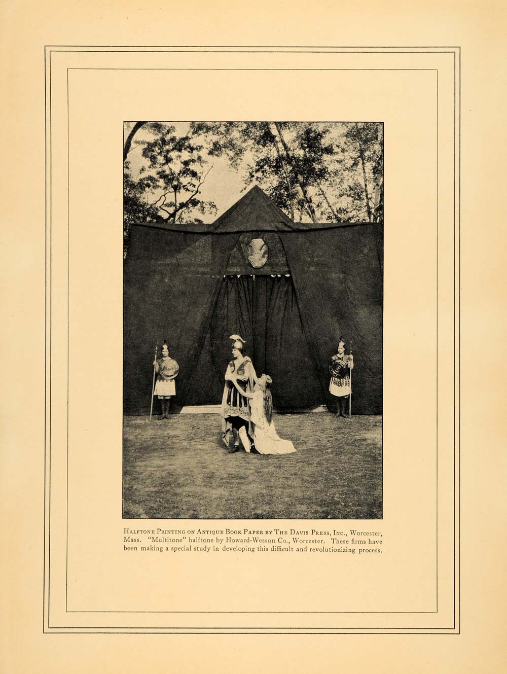 1917 Print Acting Play Stage Davis Press Howard-Wesson ORIGINAL HISTORIC IPR1