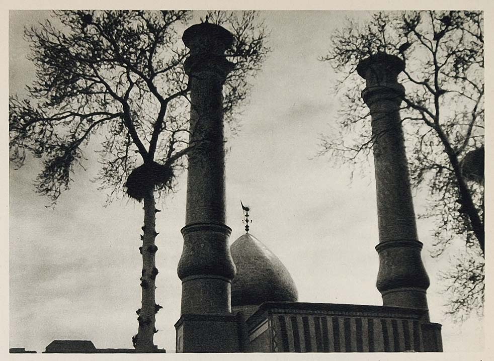 1937 Shah Abdol Azim Holy Shrine Iran Axel von Graefe - ORIGINAL IR1