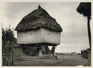 1937 Farm Granary Thatched Roof Iran Architecture - ORIGINAL PHOTOGRAVURE IR1