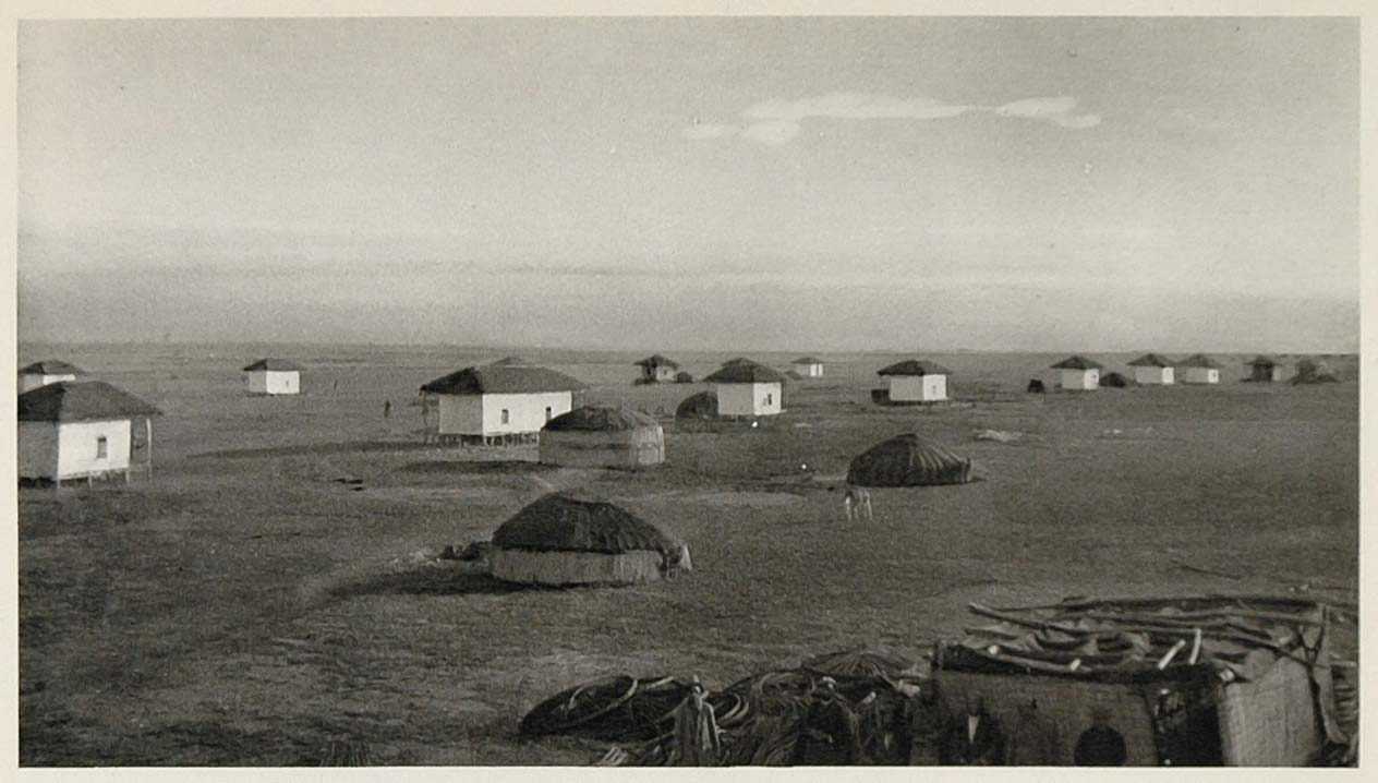 1937 Houses Iranian Nomad Settlement Iran Photogravure - ORIGINAL IR1