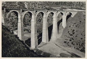 1937 Bridge Talar Trans-Iranian Railway Elburz Iran - ORIGINAL PHOTOGRAVURE IR1