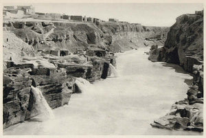 1937 Water Mills Karun River Shushtar Town Iran Persia - ORIGINAL IR1