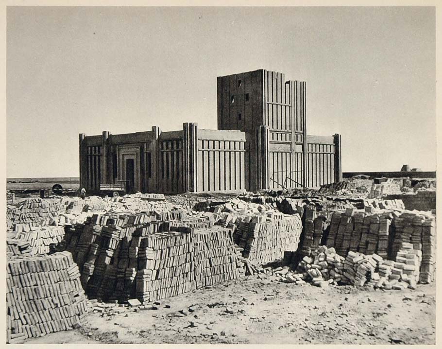 1937 Brick Kiln Ahvaz Ahwaz Iran Axel von Graefe - ORIGINAL PHOTOGRAVURE IR1
