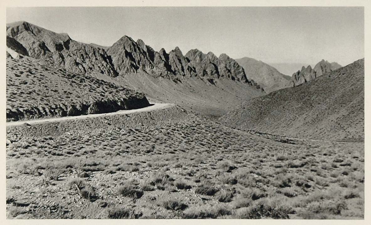 1937 Great Salt Desert Namak Dasht-e Kevir Iran Persia - ORIGINAL IR1
