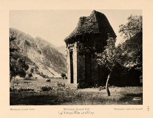 1926 Maidanak Loura Valley Iran Iranian Landscape Print ORIGINAL HISTORIC IR2
