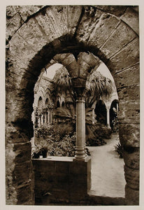 1926 Arch S. Giovanni degli Eremiti Palermo Sicily - ORIGINAL PHOTOGRAVURE IS1