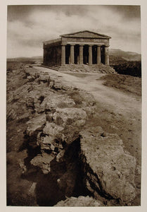 1926 Italy Concordia Temple Girgenti Agrigento Greece Art Valle dei Templi IS1