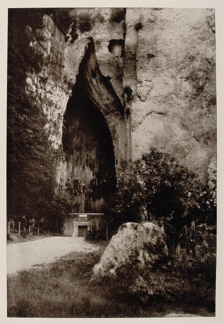 1926 Stone Quarry Latomia del Paradiso Syracuse Sicily - ORIGINAL IS1