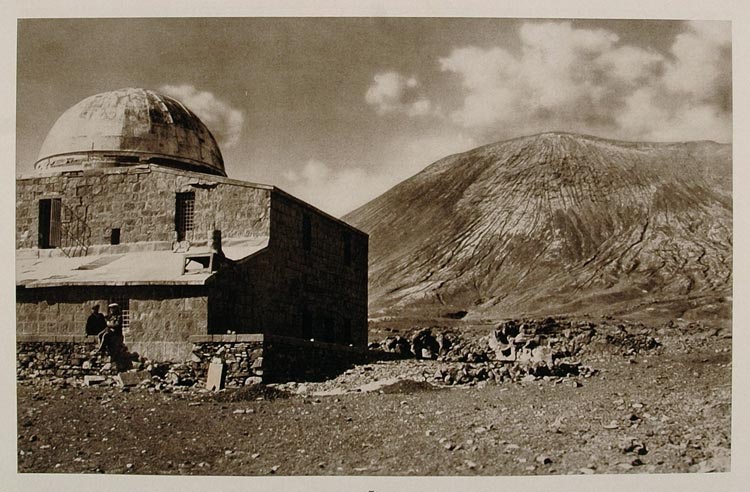 1926 Observatory Mount Etna Sicily Sicilia Photogravure - ORIGINAL IS1