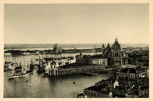 1927 Venice Grand Canal Grande Santa Maria della Salute - ORIGINAL IT3