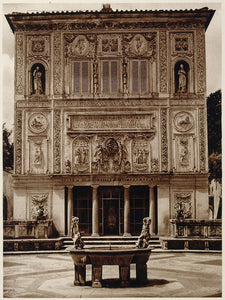 1925 Photogravure Casino del Papa Vatican City Garden Vaticano Rome Architecture