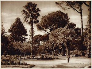1925 Photogravure Quirinal Palace Garden Giardino Palazzo del Quirinale Rome