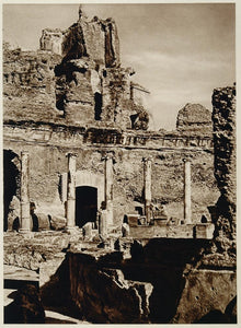 1925 Photogravure Hadrians Villa Adriana Tivoli Italy Ancient Roman Architecture