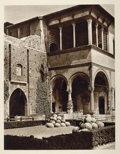 1925 Loggia Castello Castle Milan Milano Mailand Italy - ORIGINAL ITALY3