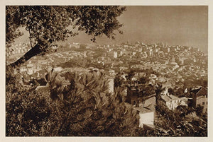 1925 Panorama View Genoa Genova Genua Genes Italy NICE! - ORIGINAL ITALY3
