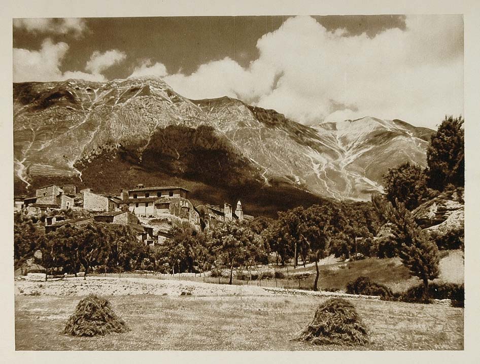 1925 Assergi Gran Sasso d'Italia Mountain Landscape - ORIGINAL ITALY3