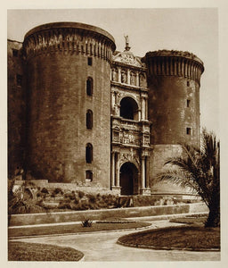 1925 Castel Nuovo New Castle Naples Italy Architecture - ORIGINAL ITALY3