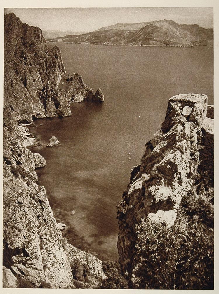 1925 Island of Capri Sorrento Peninsula Penisola Italy - ORIGINAL ITALY3