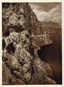 1925 Lake Lago Lac Garda Gardasee Ponale Road Italy - ORIGINAL ITALY