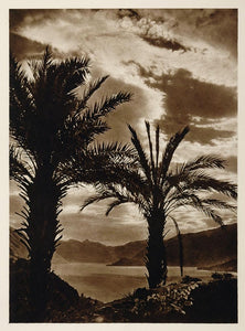 1925 Lake Lac Lago Como Comer See Italy Photogravure - ORIGINAL ITALY