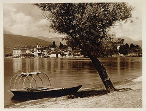 1925 Lake Lago Maggiore Island Isola Bella Boat Italy - ORIGINAL ITALY