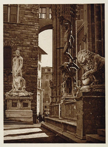 1925 Loggia Lanzi Florence Firenze Florenz Florencia - ORIGINAL ITALY