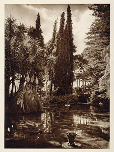 1925 Garden Villa Trasca Palermo Sicily Italy Hielscher - ORIGINAL ITALY
