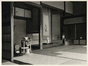 1930 Japanese Living Room House Interior Photogravure - ORIGINAL JAPAN2