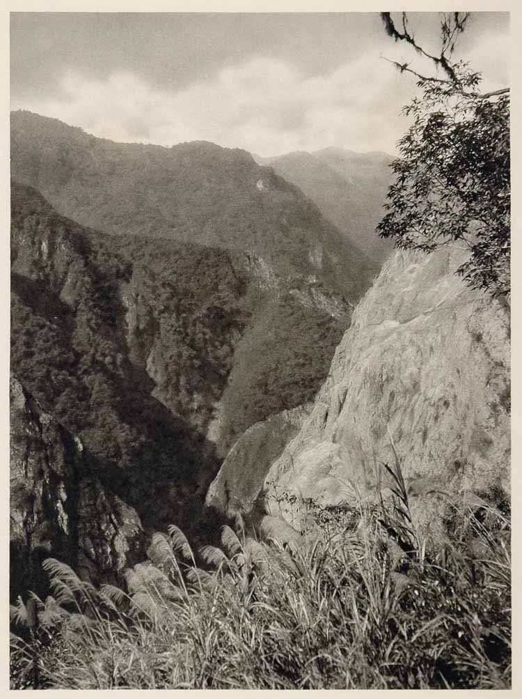 1930 Noko Pass Mountain Landscape Formosa Taiwan NICE! - ORIGINAL JAPAN2