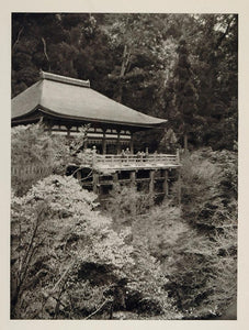 1930 Japanese Kiyomizu Temple Kyoto Japan Architecture - ORIGINAL JK1