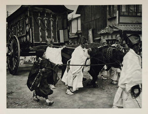 1930 Japanese Shinto Shintoist Funeral Procession Japan - ORIGINAL JK1