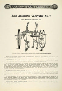 1912 Ad Antique Fuller & Johnson King Automatic Cultivator No. 7 Farm LAC2