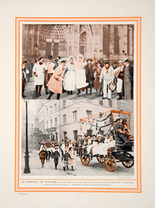 1913 Color Print Cologne Carnival Kolner Karneval Celebration Costumes Germany