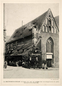 1914 Print Nuremberg Nurnberg Bratwurstglocklein Bratwurst Restaurant Germany