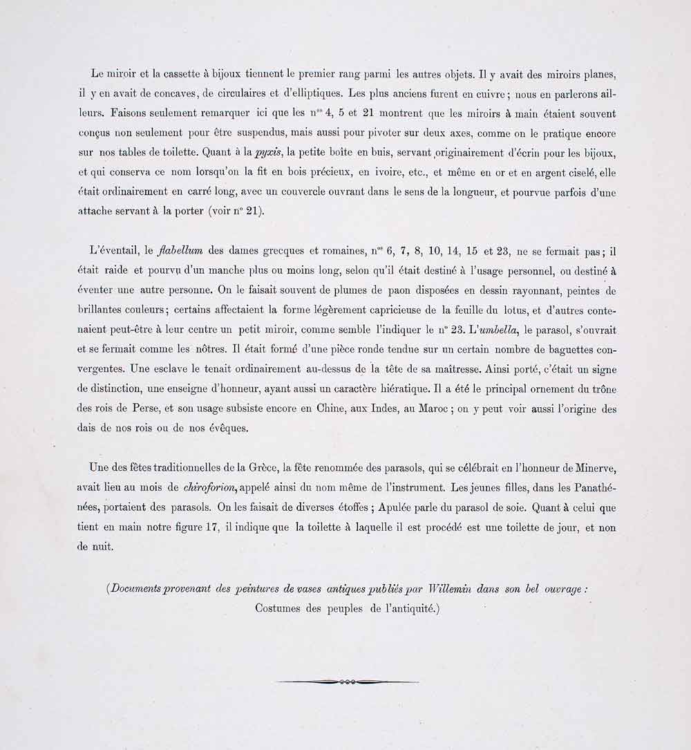 1888 Chromolithograph Ancient Greece Nude Bathing Ritual Fan Toilette Dress LCH1