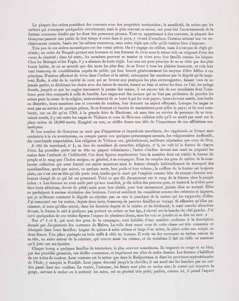 1888 Chromolithograph Banjara Costume India Funeral Verna Caste Lambadi LCH2