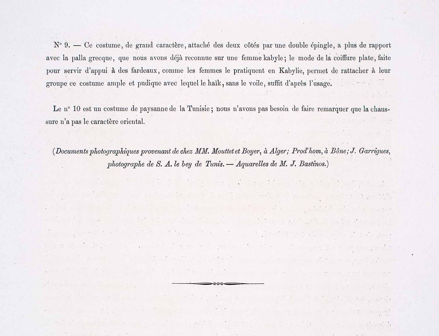 1888 Chromolithograph Costume Algeria Tunisia Evil Eye Child Moor LCH2