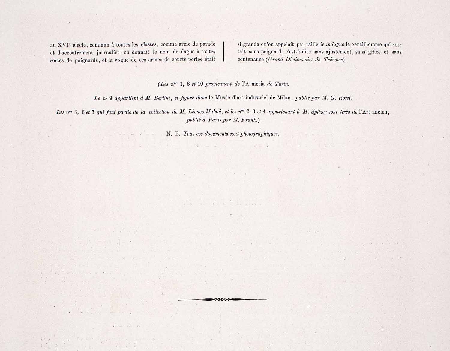 1888 Chromolithograph Morion Dagger Horn Gunpowder Dagger Hilt Sword Weapon LCH3