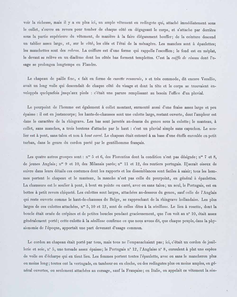 1888 Chromolithograph Traditional Clothing 16th Century Couple Costume LCH3