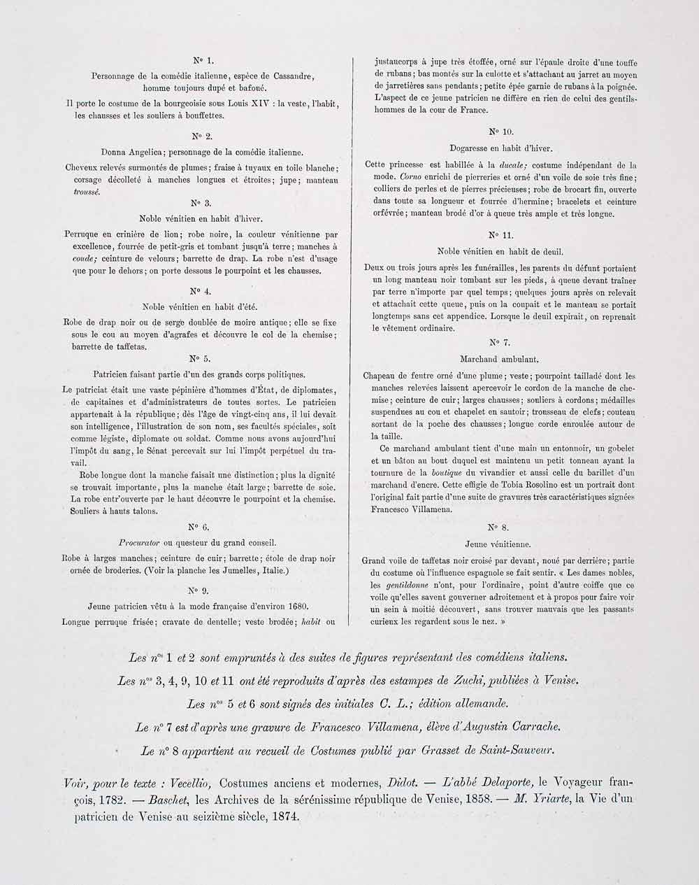 1888 Chromolithograph Italy Patrician Costume Venice Dress Style Merchant LCH4