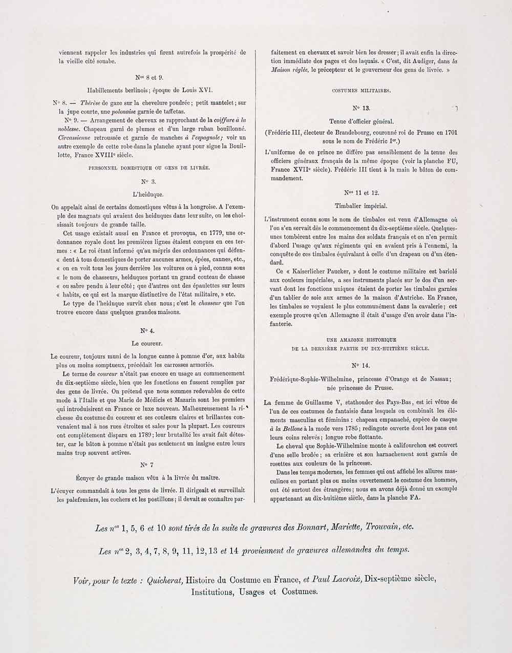 1888 Chromolithograph Costume Fashion Frederick Sophia Charlotte Prussia LCH4