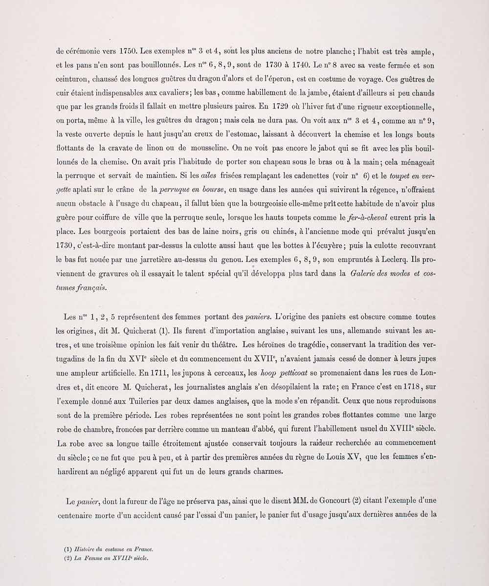 1888 Chromolithograph Pannier Dress Costume 18th Century Fashion Gown LCH4